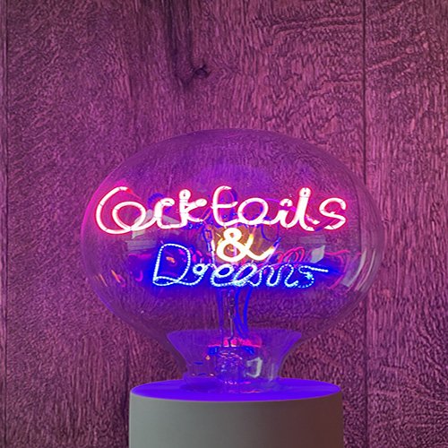 Cocktails and Dreams LED Bulb Home Bar Pub  